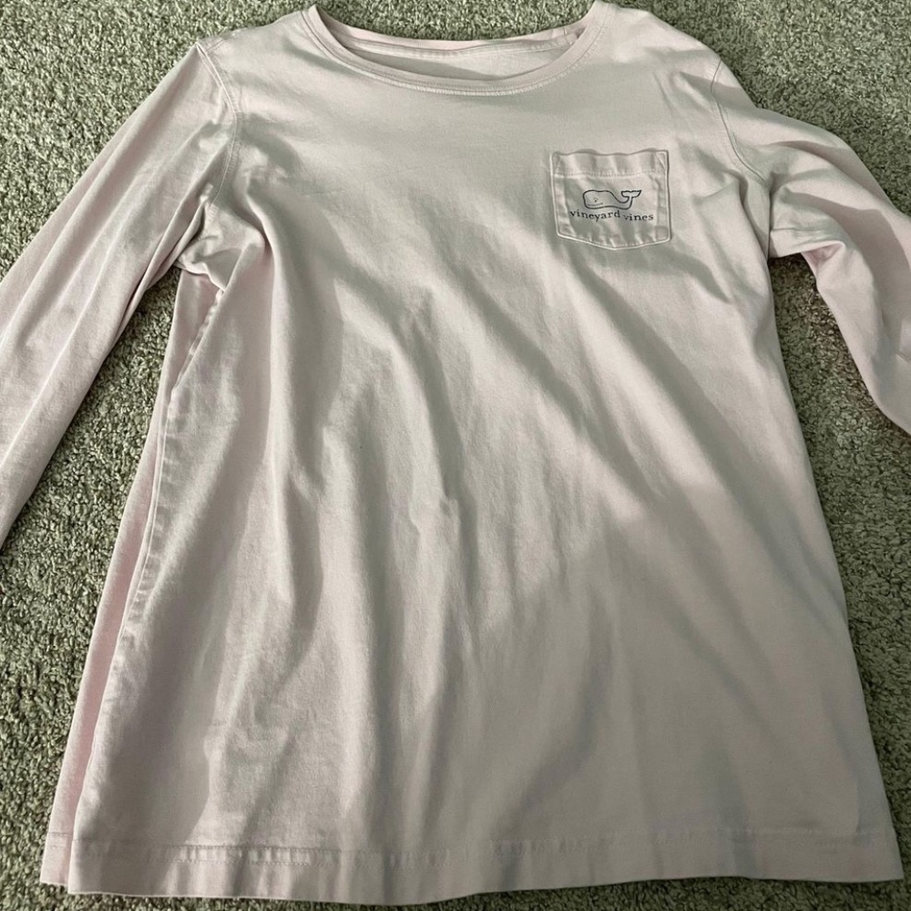 Pink Vineyard Vines Long-Sleeved Shirt